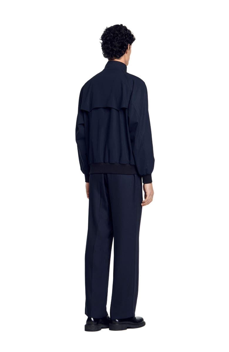 SANDRO High-neck jacket, Main, color, Midnight Blue