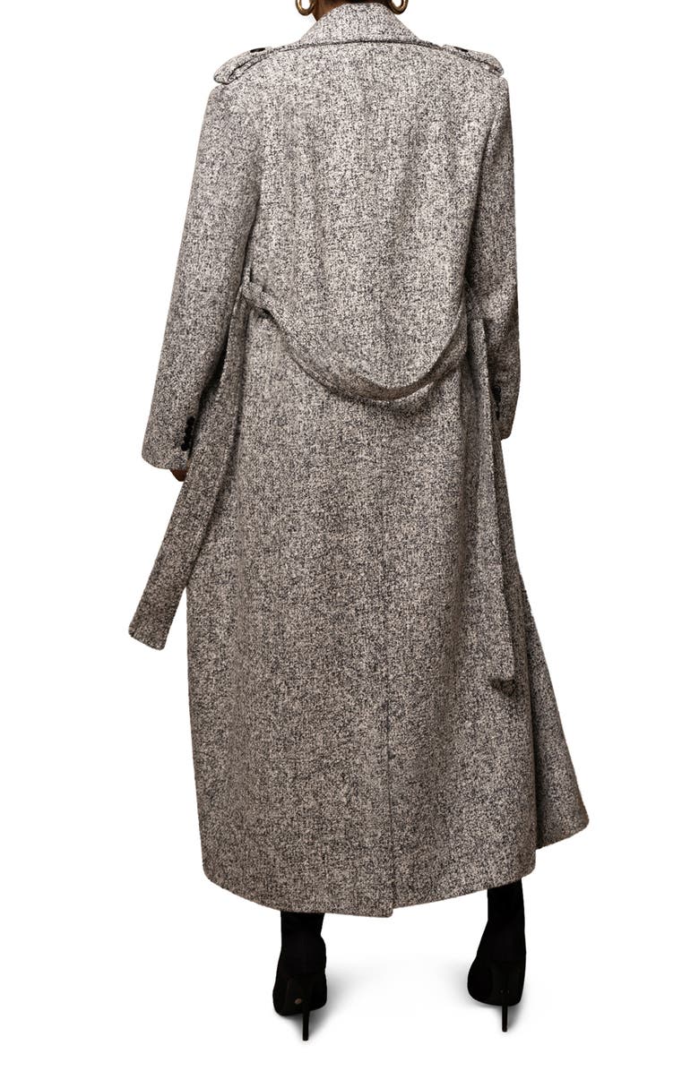 JLUXLABEL Savannah Belted Tweed Coat, Alternate, color,