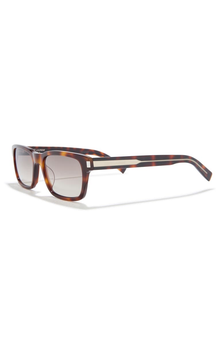57mm Square Sunglasses, Alternate, color, HAVANA CRYSTAL BROWN