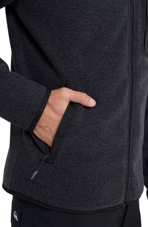 Quiksilver Aker Front Zip Jacket In Black