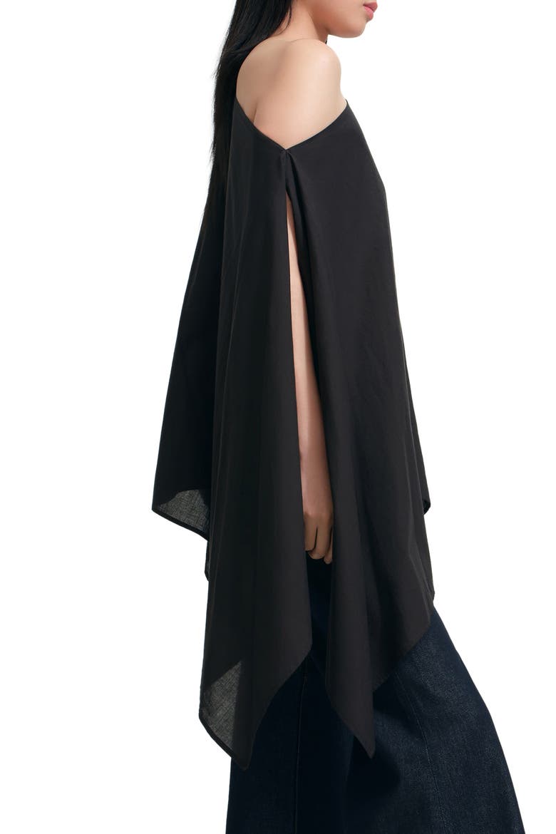 Jas Asymmetric Tunic, Alternate, color, BLACK