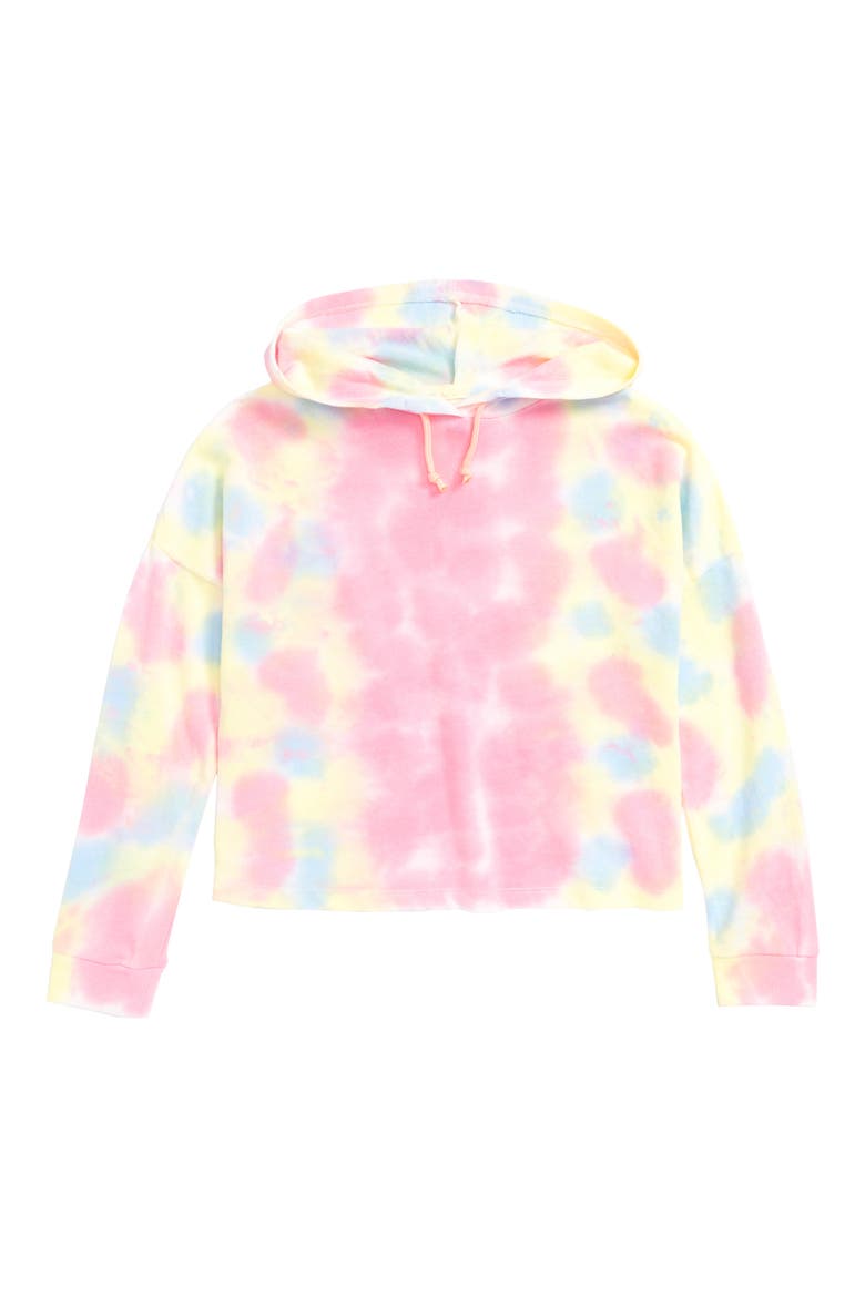 Tie Dye Hoodie, Main, color, PINK