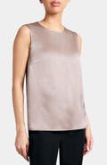 Santorelli Demi Sleeveless Top in Silk Charmeuse