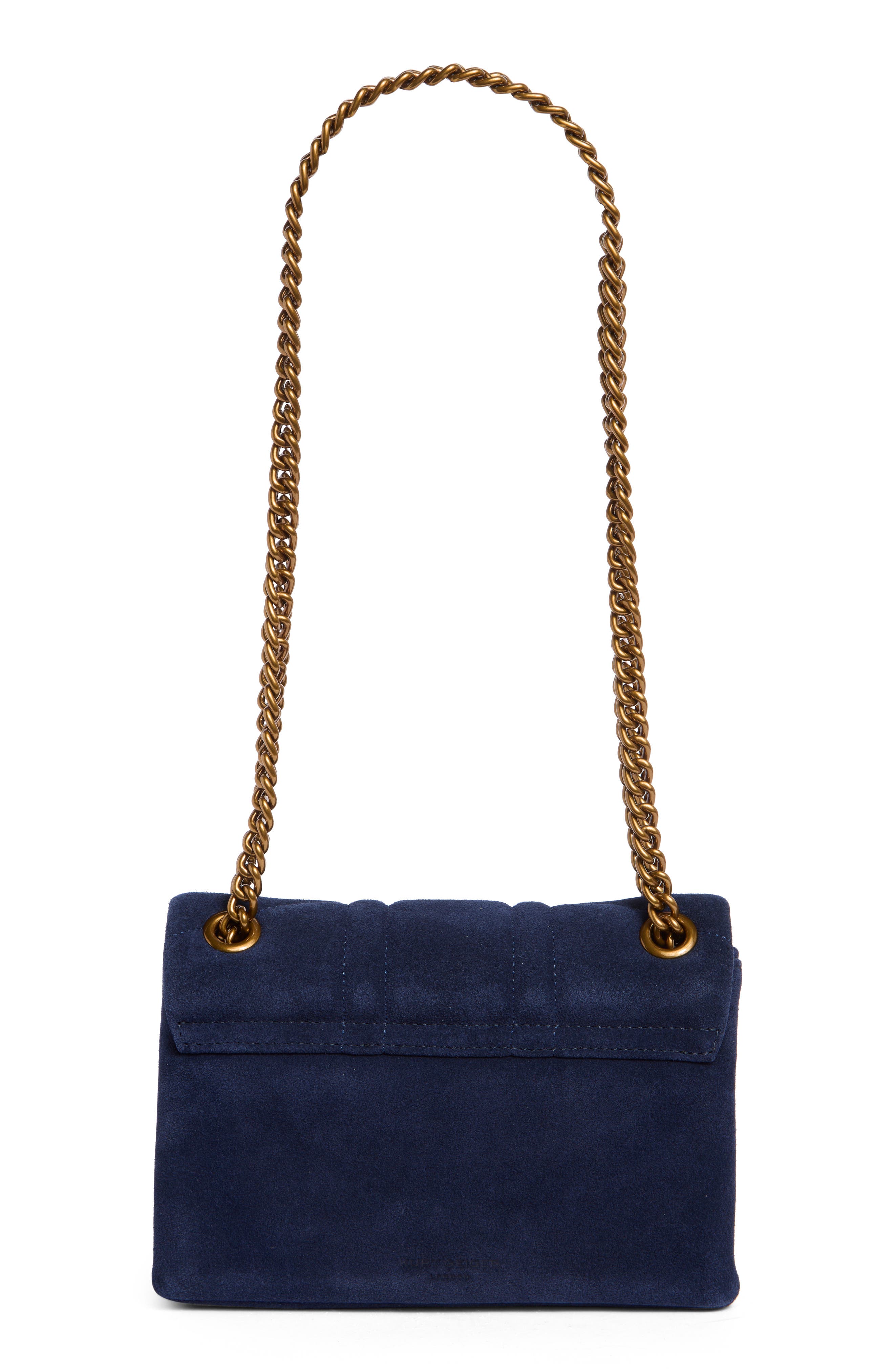 Kurt Geiger London Mini Kensington Convertible Leather Crossbody Bag, Alternate, color, Navy