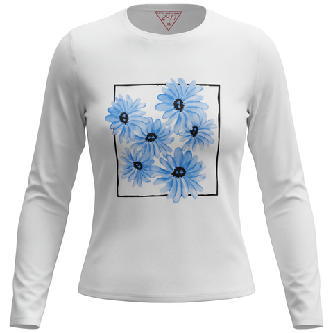 Graphic Artwork Flatlock Long Sleeve Tee