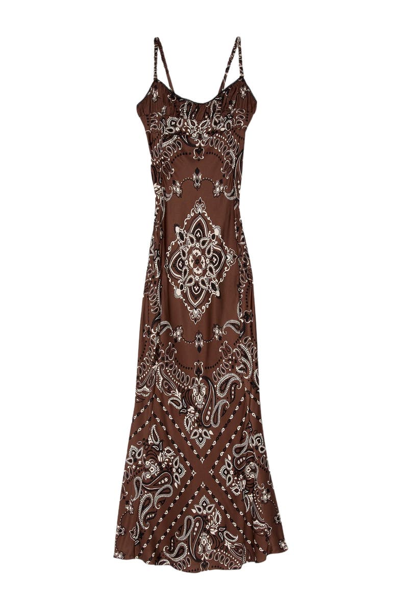 SANDRO Bandana-print maxi dress, Alternate, color, 