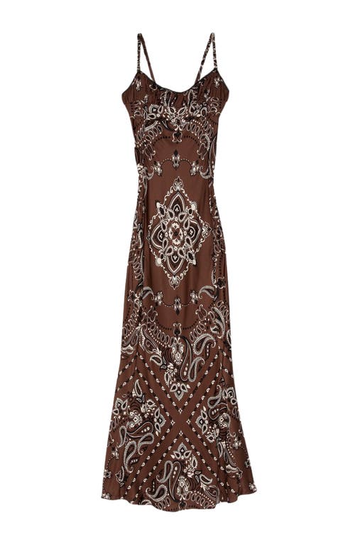 Sandro Bandana-print Maxi Dress In Multi