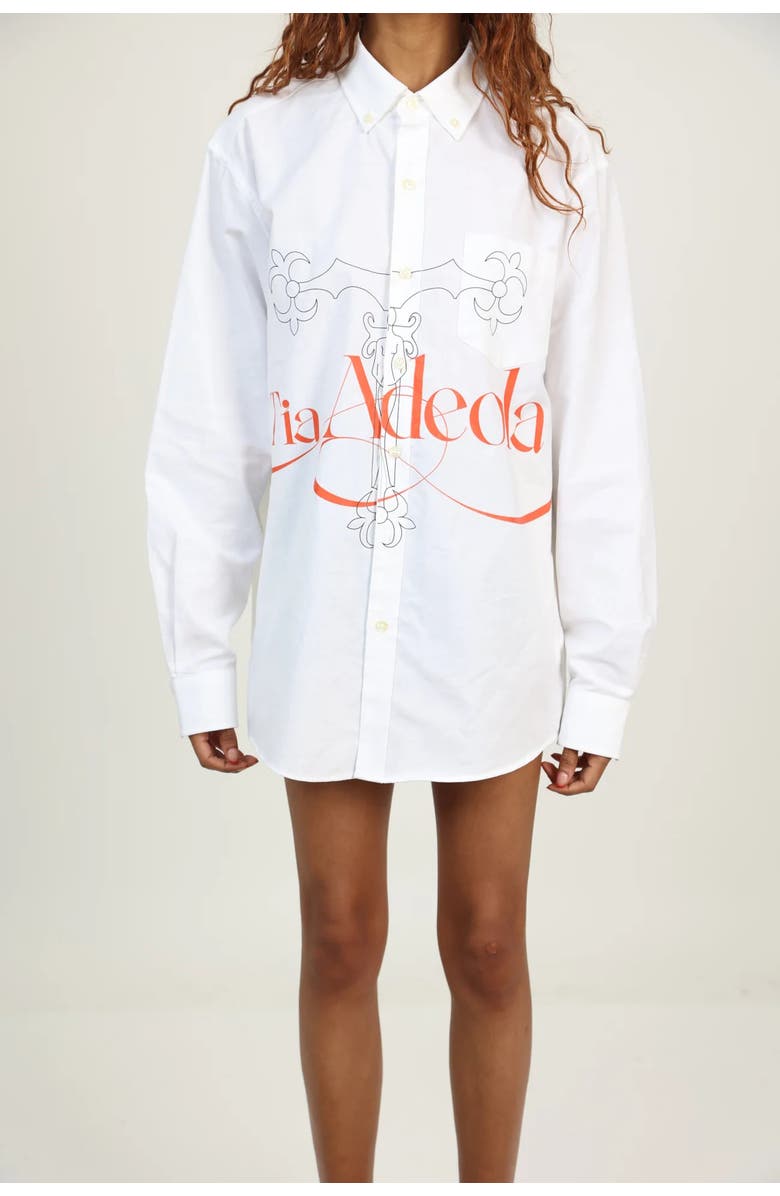 Tia Adeola Logo Print Button Down, Alternate, color, 