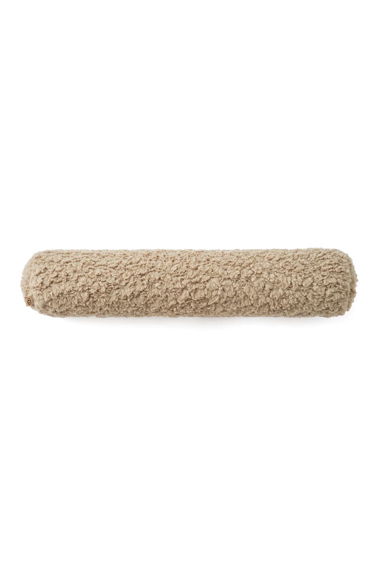 Shira Fleece Accent Pillow, Main, color, MUSTARD SEED
