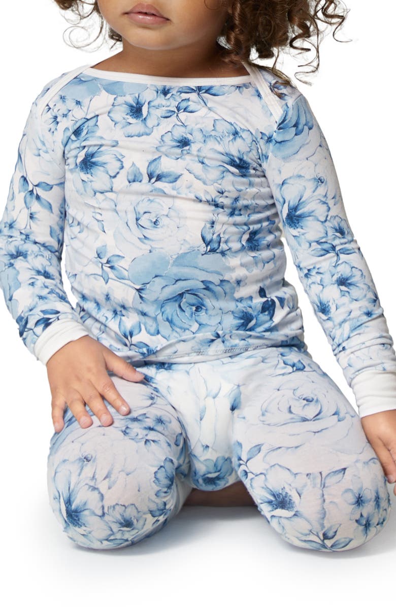 BedHead Pajamas Print Fitted Two-Piece Stretch Organic Cotton Pajamas, Alternate, color, 