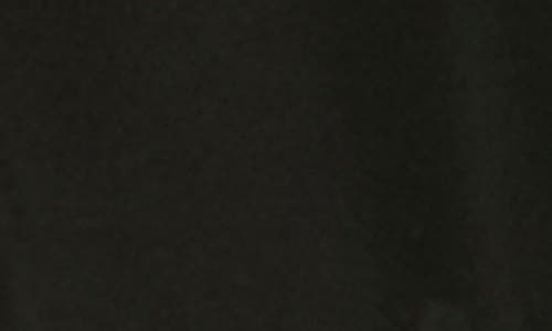 Nina Leonard Metallic Stripe Ruffle Trim Shrug In Black