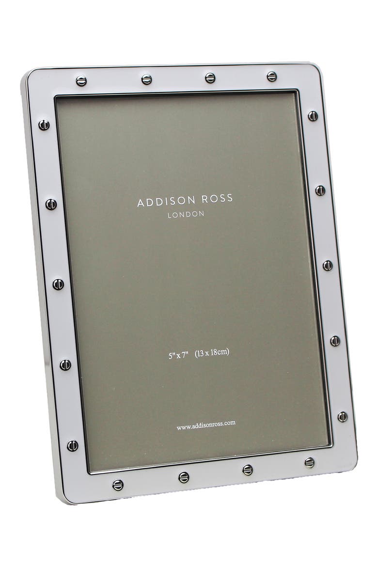 Locket Silver Plated 5 x 7-Inch Picture Frame, Main, color, WHITE