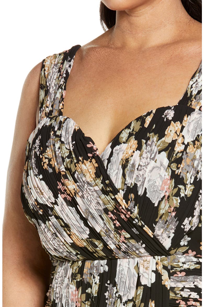 Bardot Floral Ruched Minidress, Alternate, color, BLACK ROSE