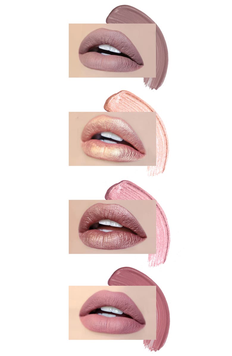 Jouer Best of Nudes Mini Long-Wear Lip Crème Liquid Lipstick Collection, Alternate, color, 