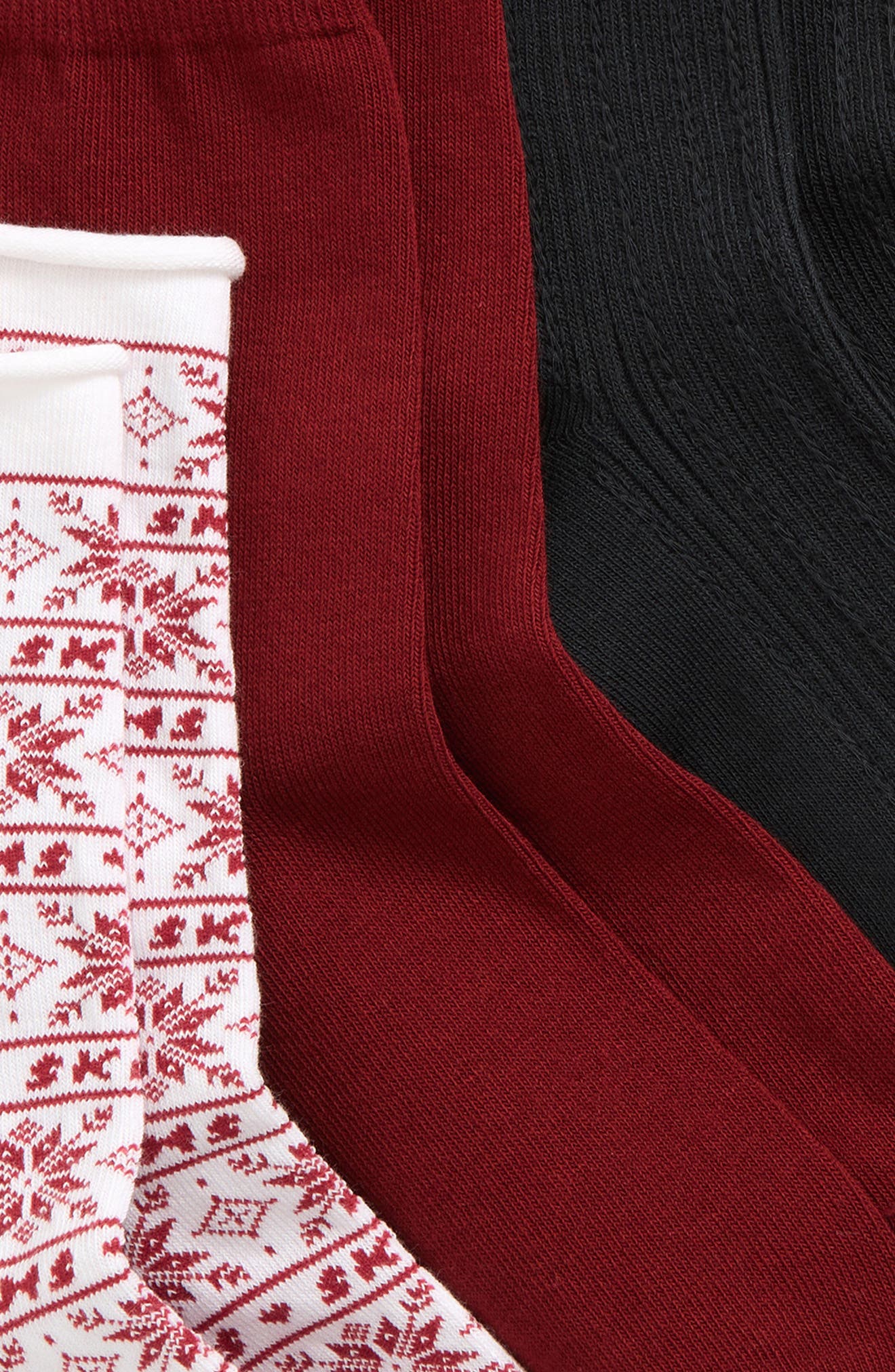 RED FAIRISLE MULTI