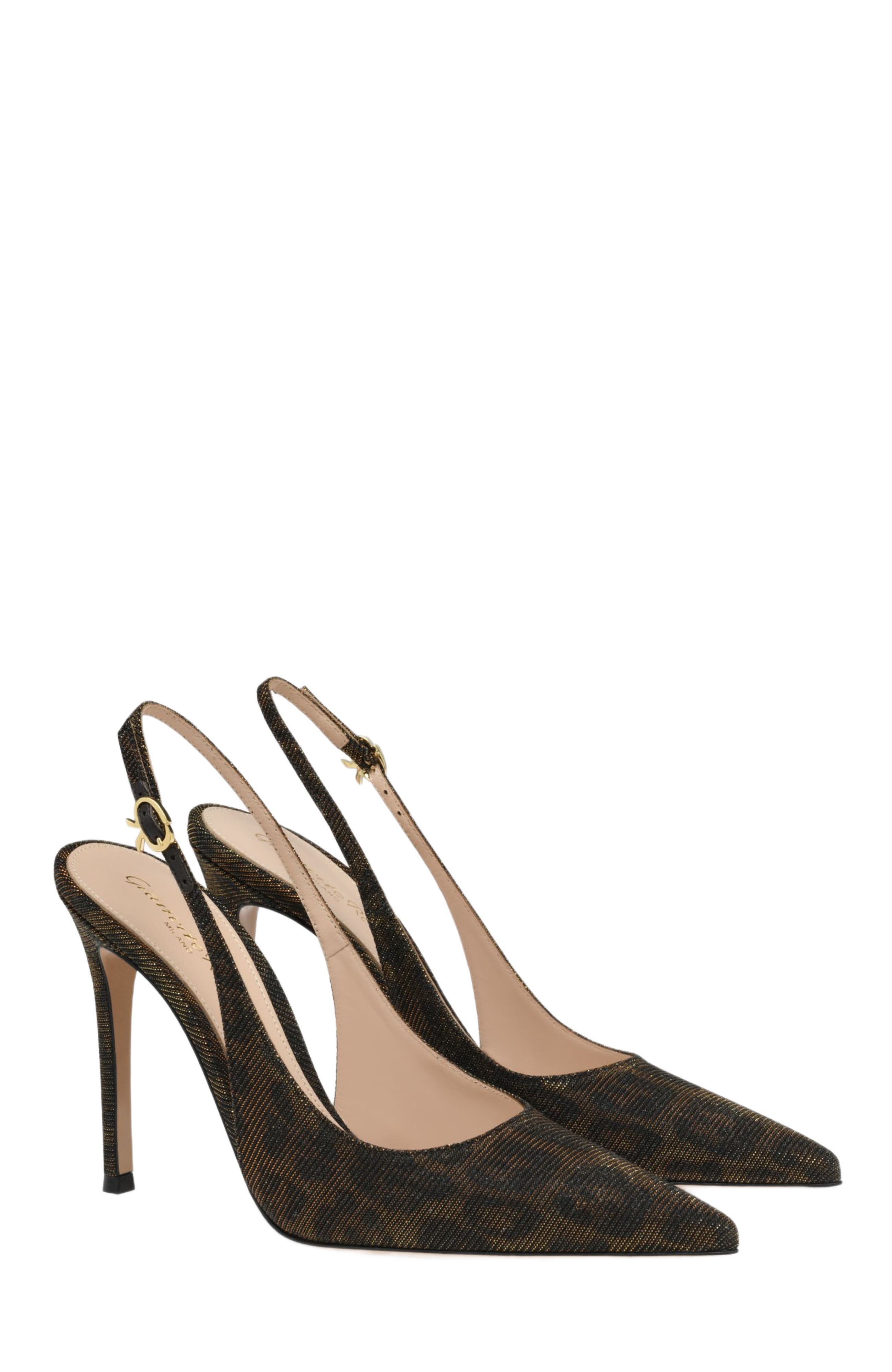 Gianvito Rossi Ribbon Sling 105, Alternate, color, 