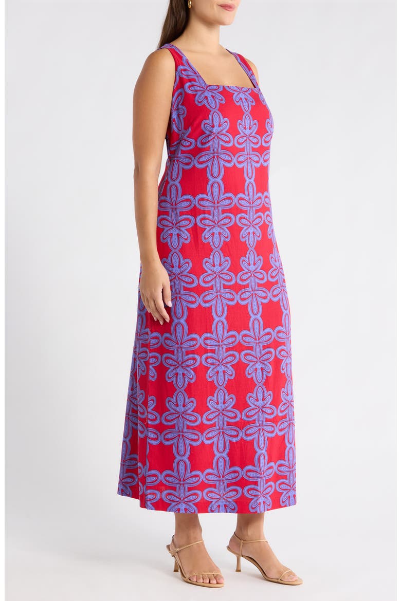 Rory Troy Abstract Maxi Dress, Alternate, color, CHERRY MULTI