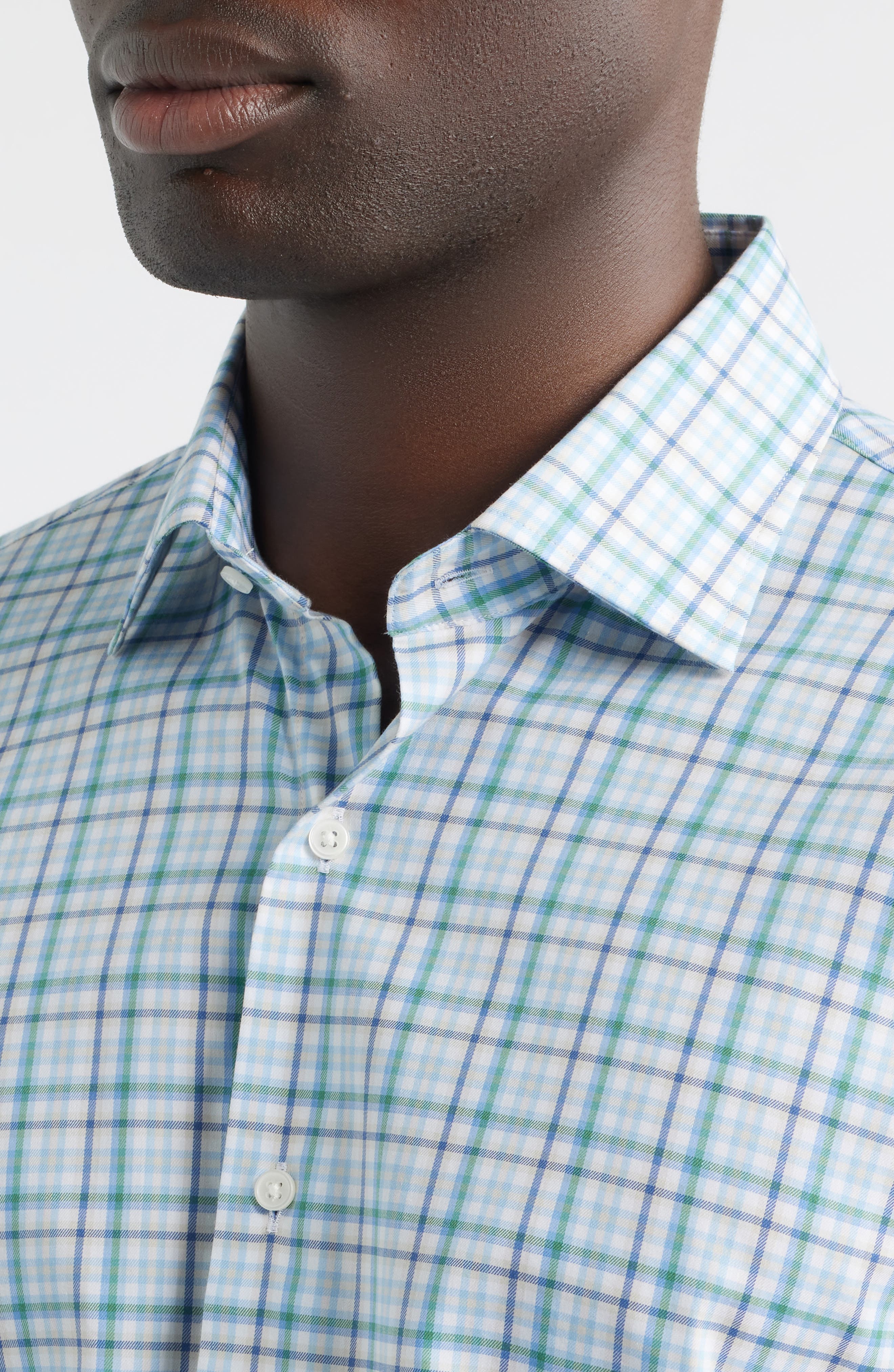 Crown Lite Shadow Check Performance Twill Button-Up Shirt - image 4