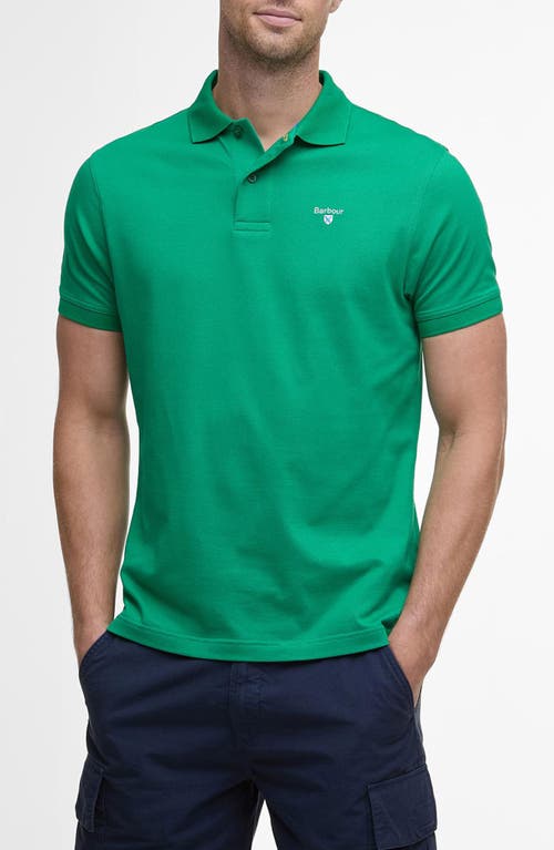 Shop Barbour Active Tailored Fit Polo In Hedge Green