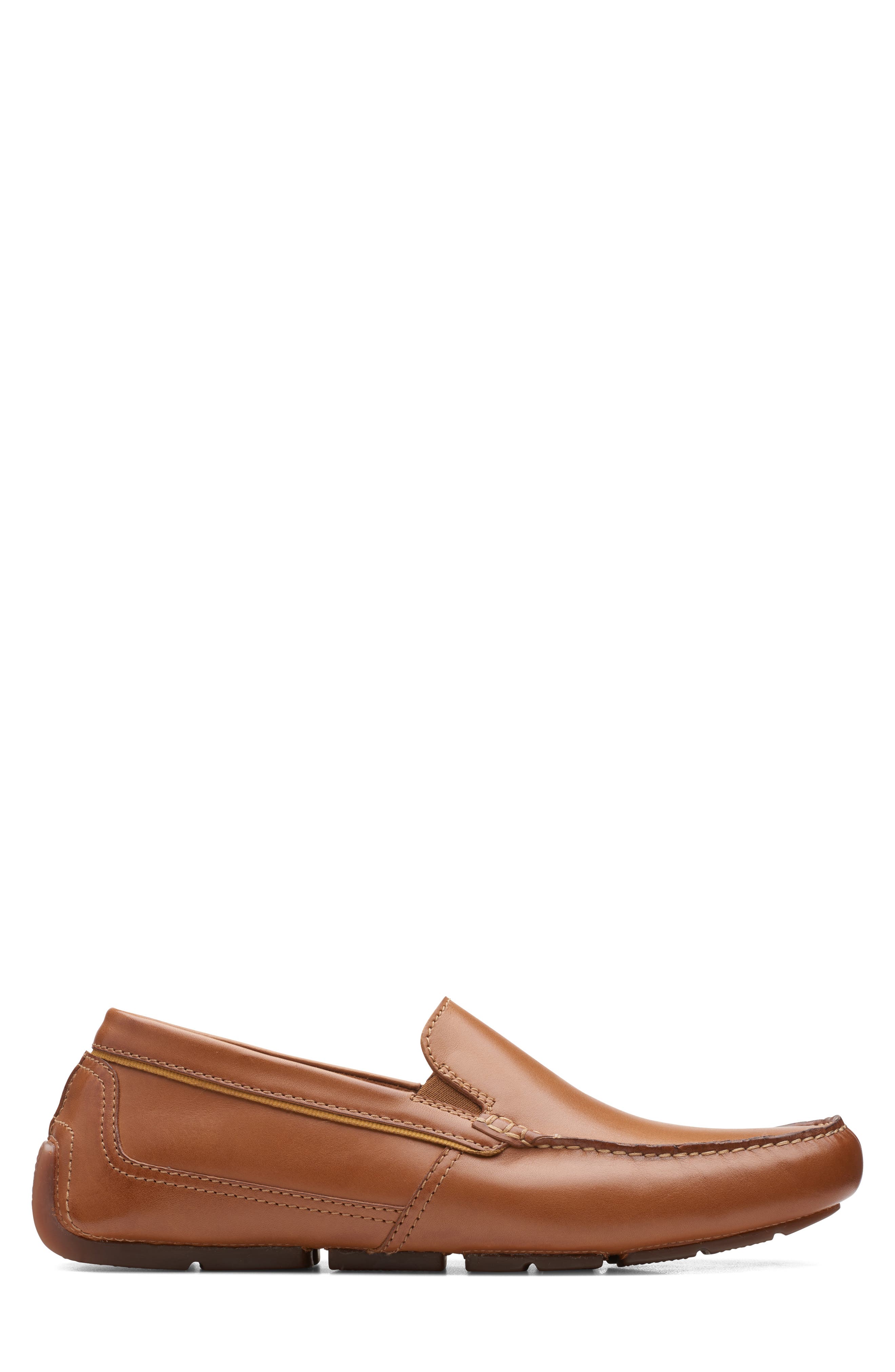Markman Plain Leather Loafer, Alternate, color, TAN LEATHER