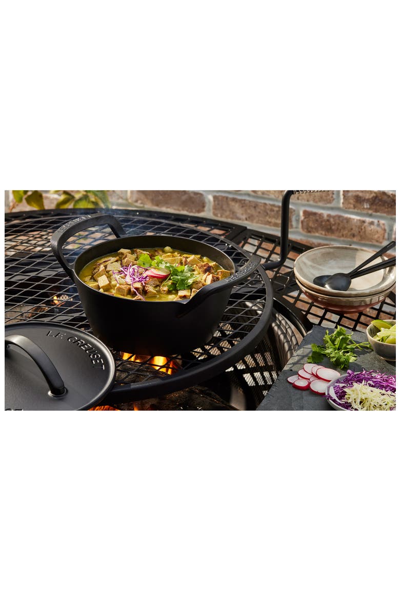 Alpine Outdoor Round Dutch Oven, Alternate, color, MATTE BLACK