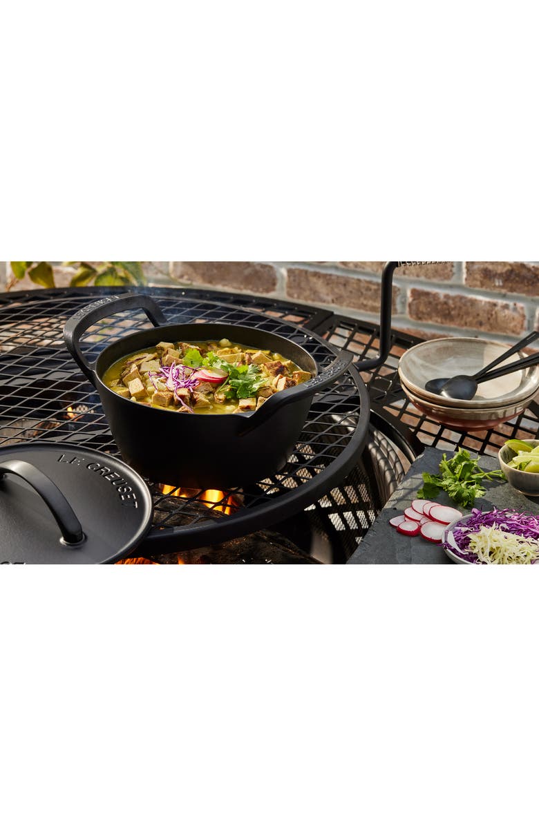Le Creuset Alpine Outdoor Round Dutch Oven, Alternate, color, Matte Black