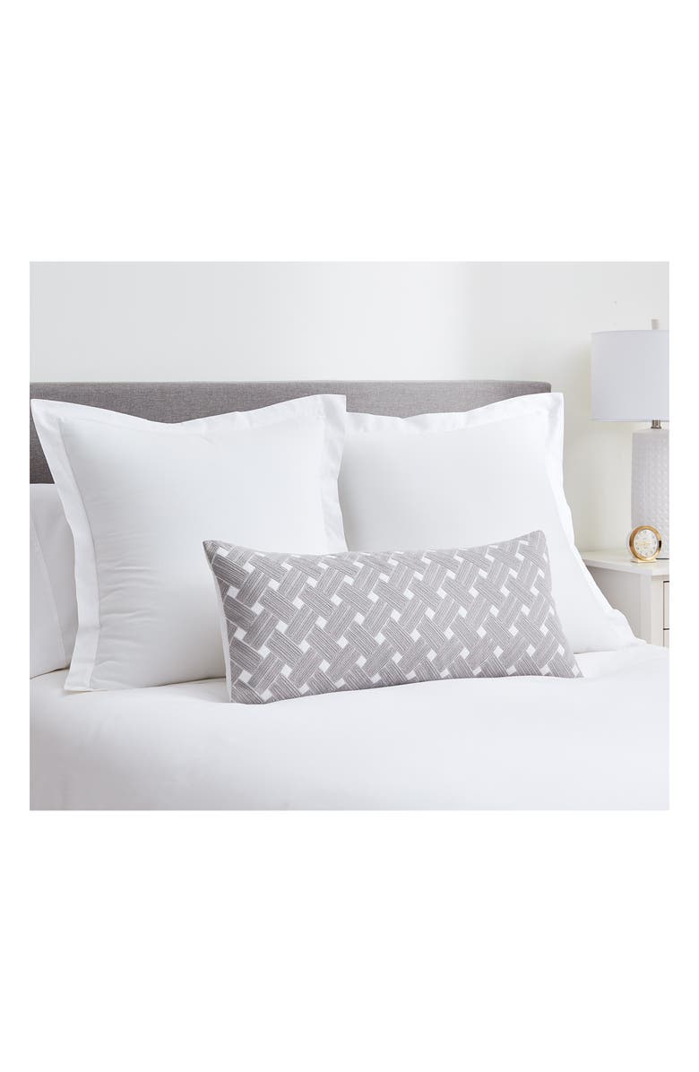 Boll & Branch Basket Weave Oversize Lumbar Pillow Cover & Insert, Alternate, color, 