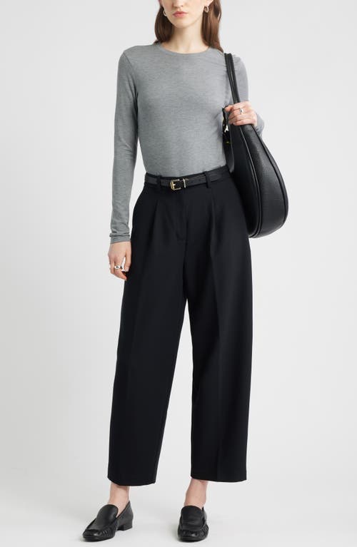 Nordstrom Long Sleeve Crewneck T-shirt In Gray