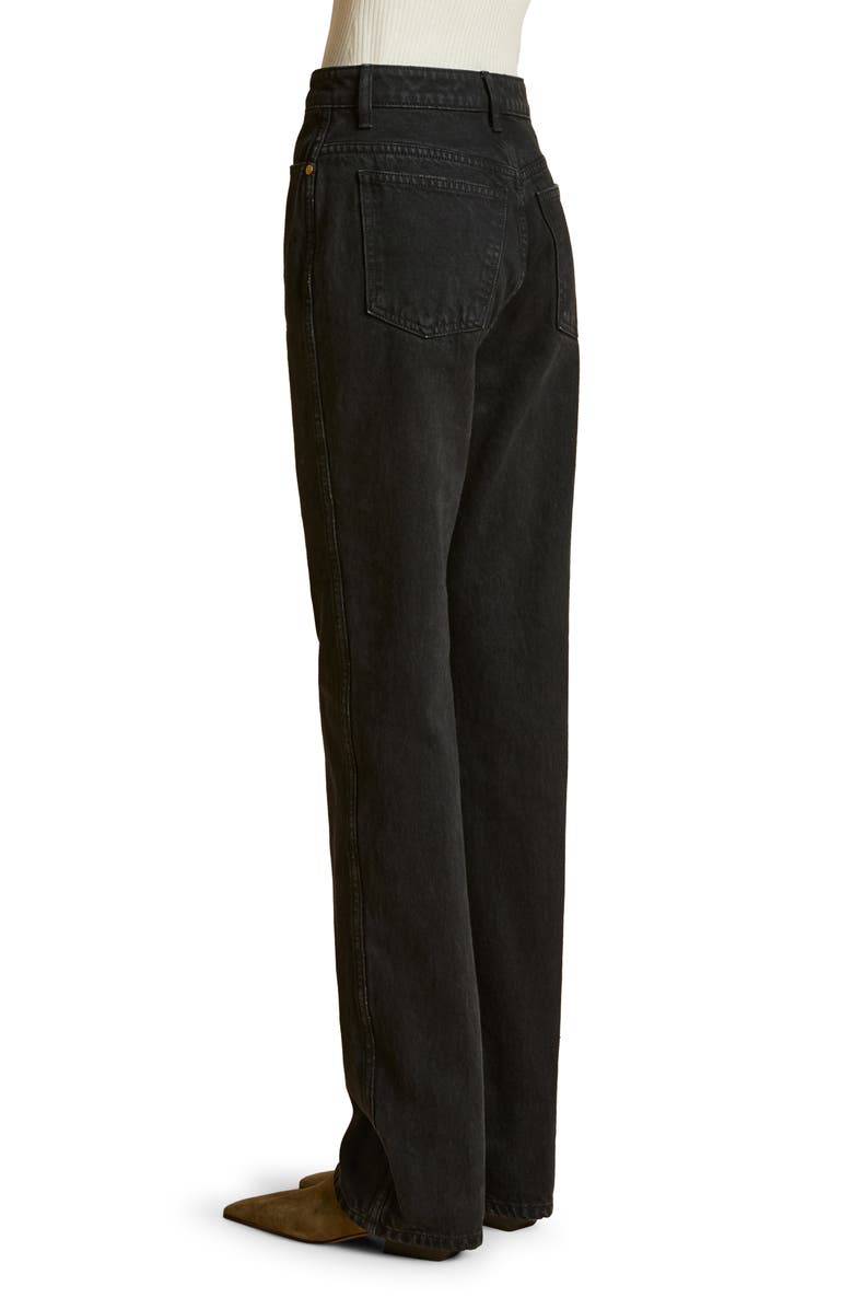 Khaite The Danielle High Waist Straight Leg Jeans, Alternate, color, Prescott