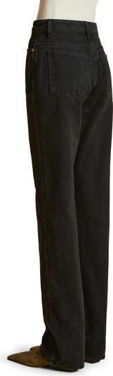 Khaite The Danielle High Waist Straight Leg Jeans | Nordstrom