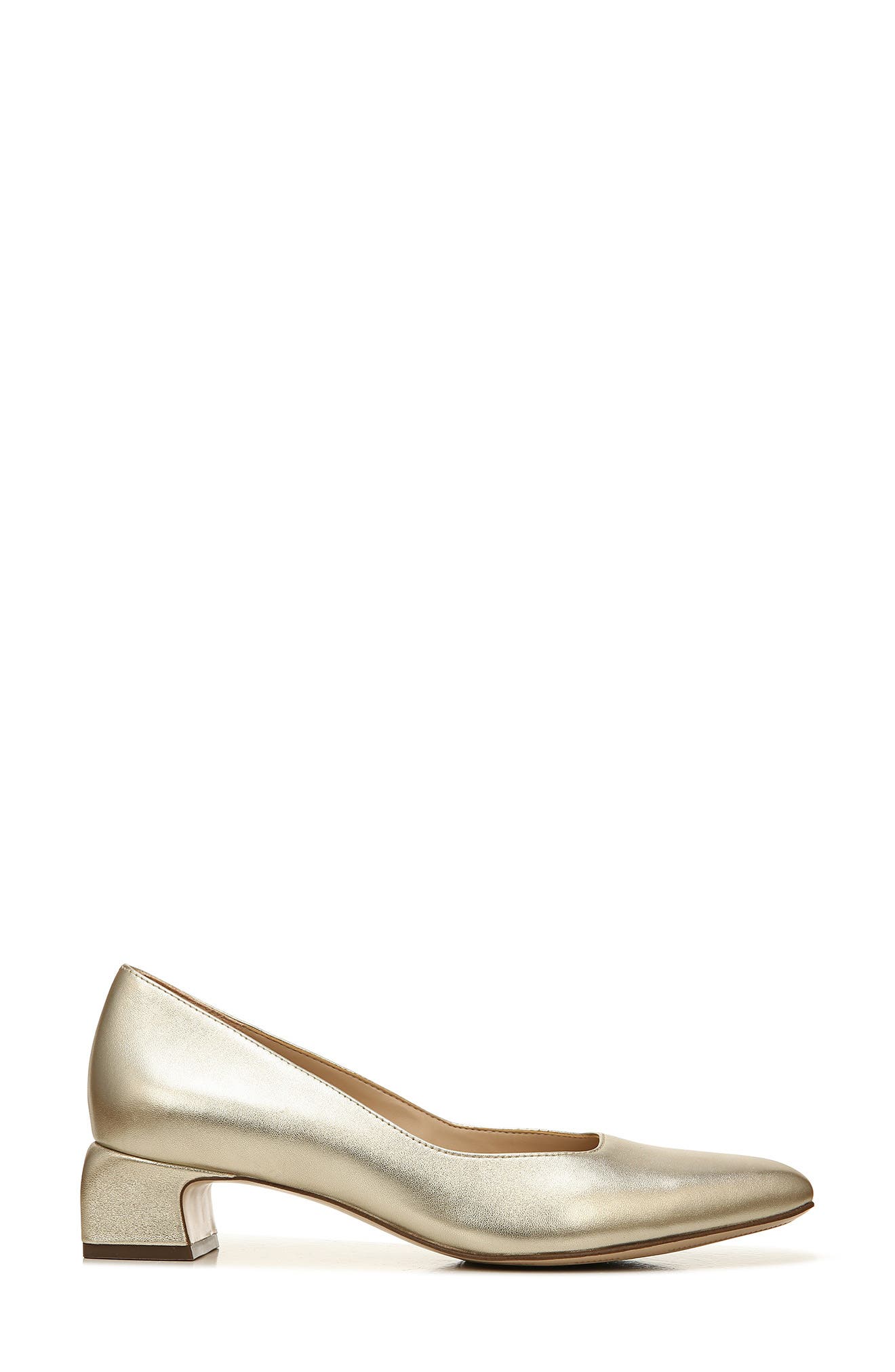 Florence Square Toe Pump, Alternate, color, LIGHT GOLD