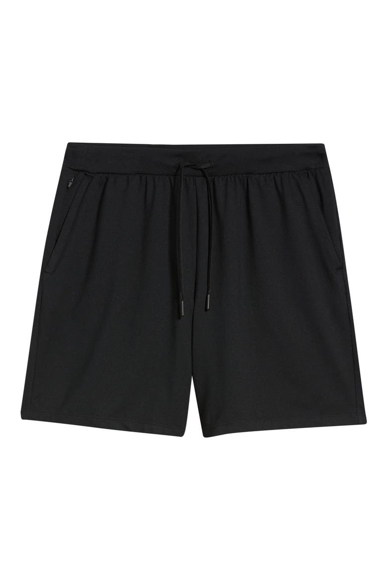 Live-In 7-Inch Drawstring Athletic Shorts, Alternate, color, BLACK