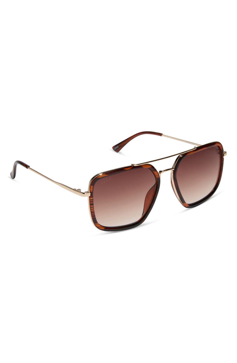 DIFF Jesse Navigator Sunglasses, Alternate, color, Mahogany Tort