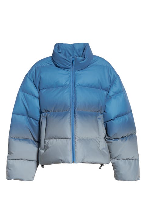 Reflective Gradient Puffer Jacket