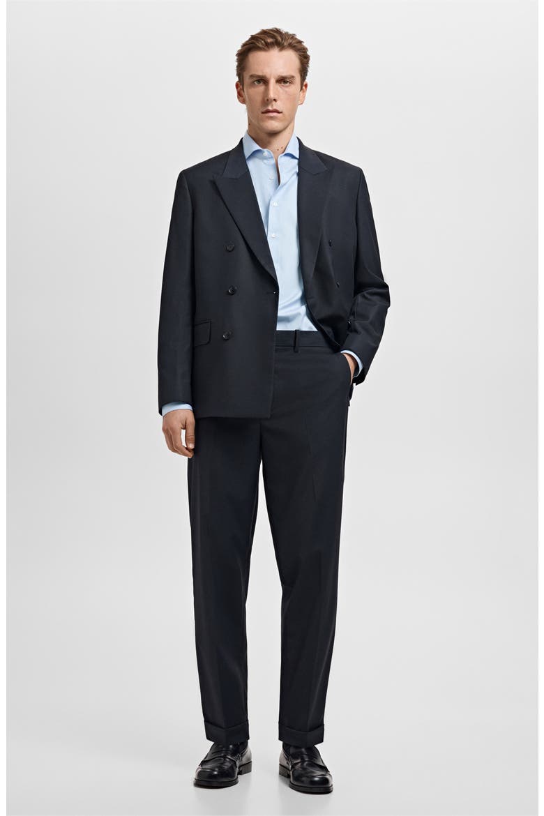 Slim Fit Pinstripe Button-Up Shirt, Alternate, color, SKY BLUE