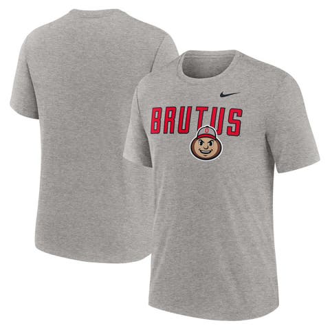 Men's Nike Heather Gray Ohio State Buckeyes Campus Local Tri-Blend T-Shirt