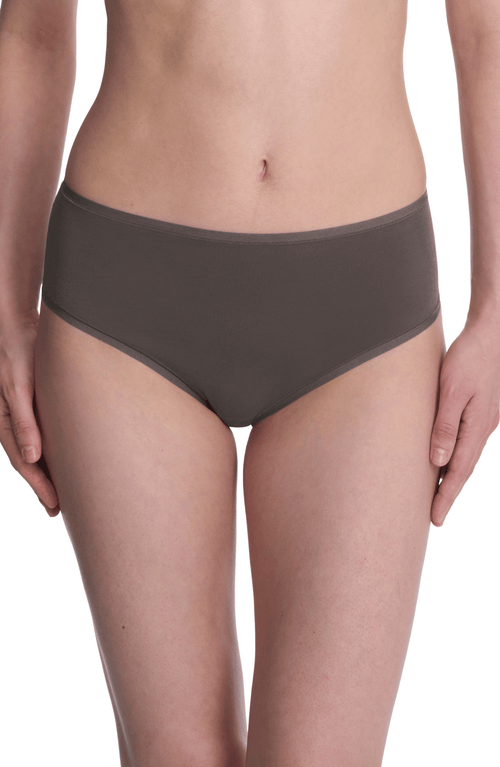 Natori Bliss Bare Cotton Hipster In Chrome