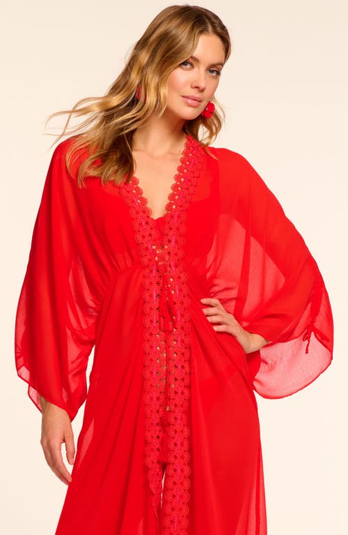 Ramy Brook Raelynn Lace Trim Cover-up