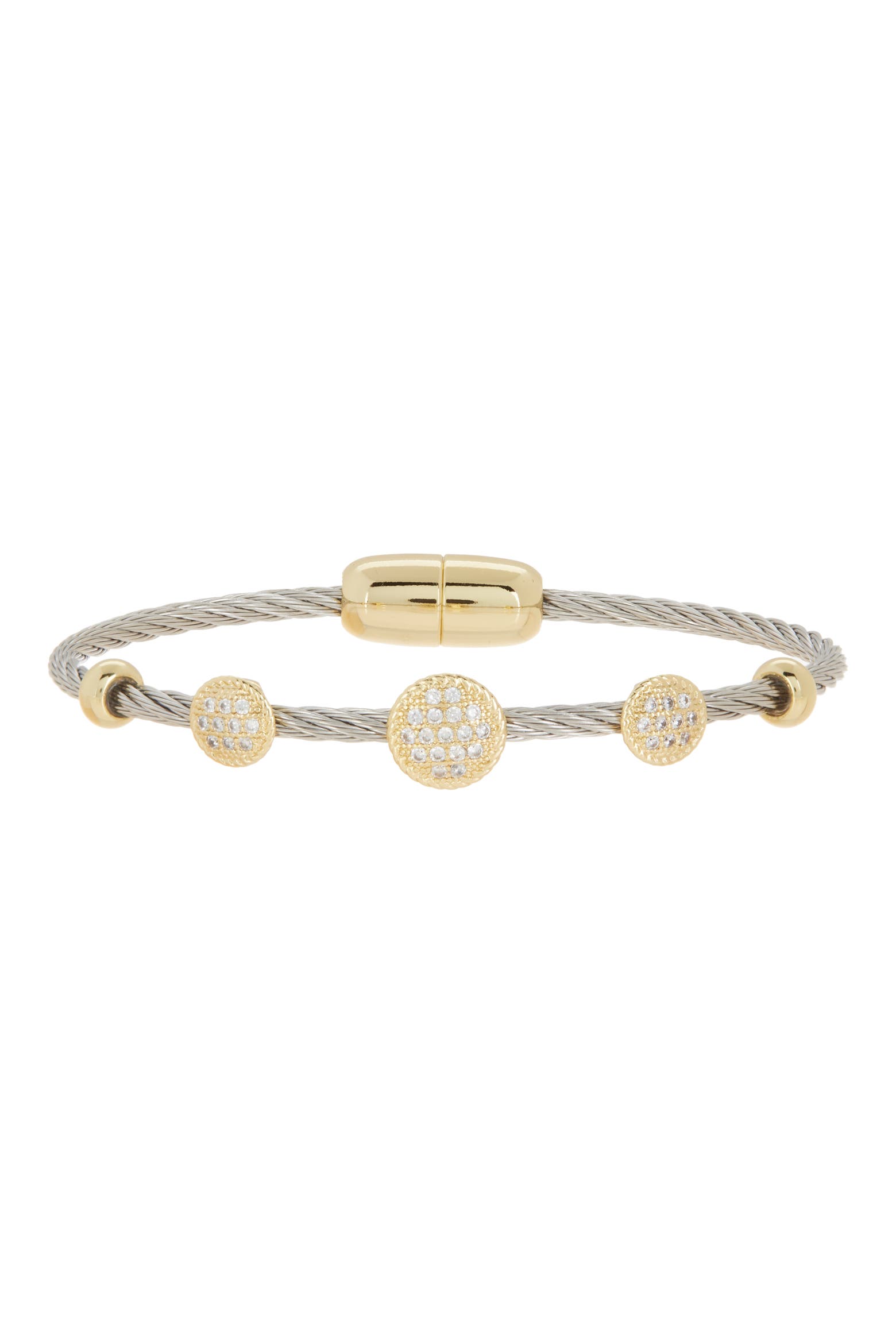 Wire Color Code Pu Juvell Two-Tone Wire CZ Station Bracelet (Women) | Nordstromrack