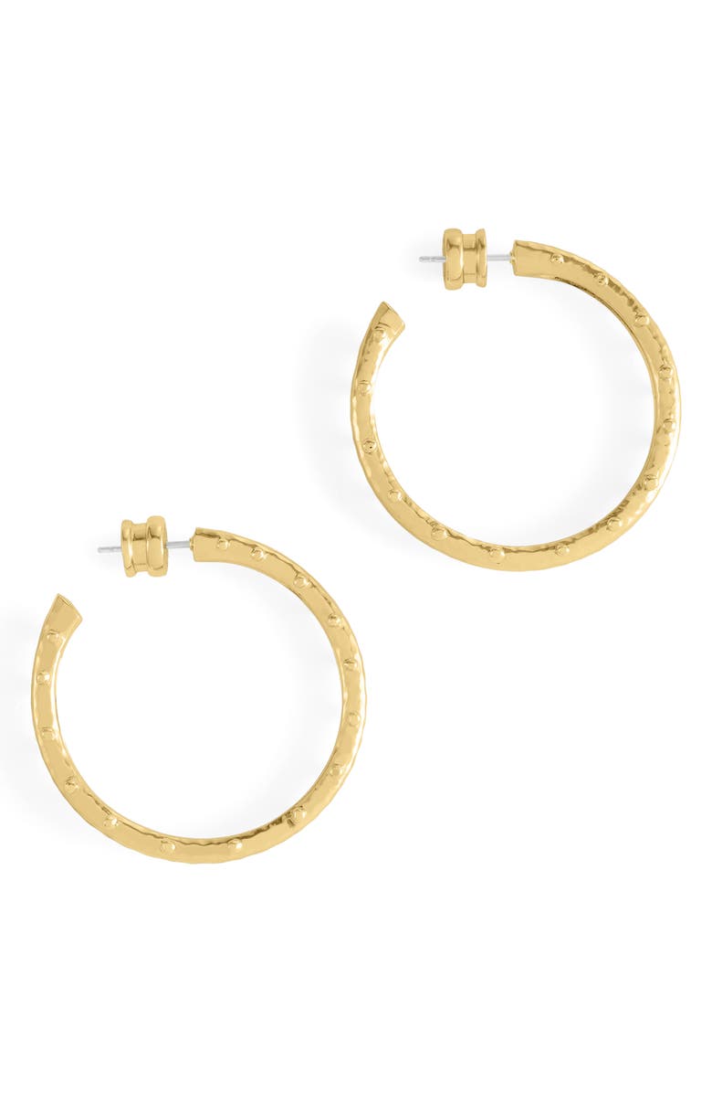 Anabel Aram Jewelry Medium Milos Hoop Earrings, Alternate, color, Gold