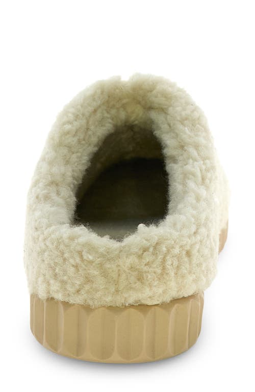 Voile Blanche Gina Faux Shearling Clog In Brown