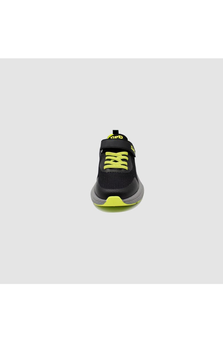 DrD Kids Footwear Turbo sneaker, Alternate, color, Black/Lime