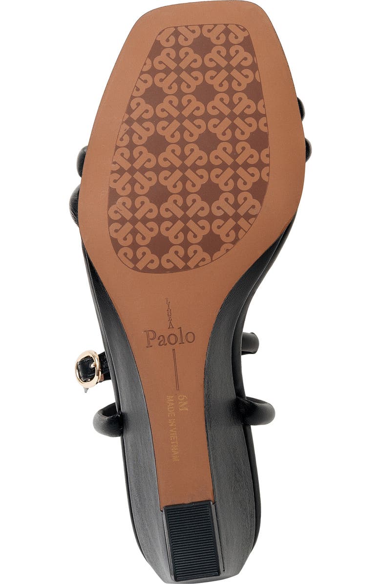 Linea Paolo Vinny Ankle Strap Wedge Sandal, Alternate, color, Black