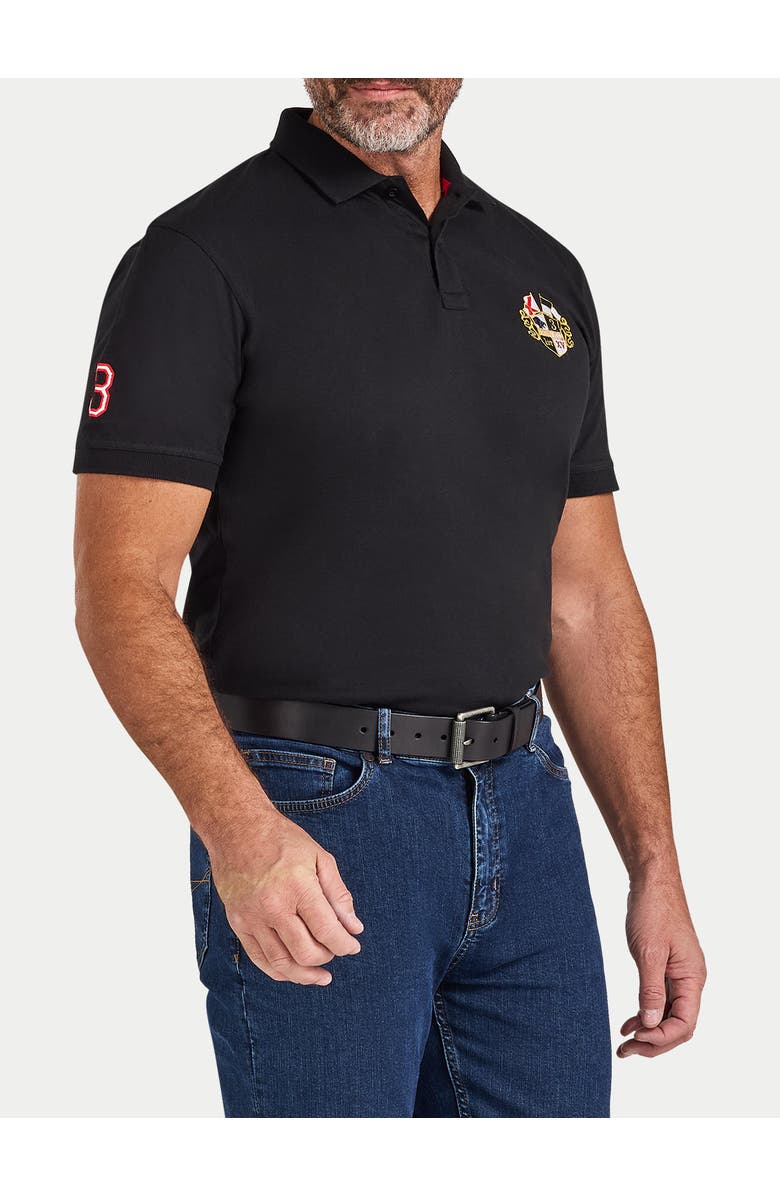 Raging Bull Crest Polo, Alternate, color, Black
