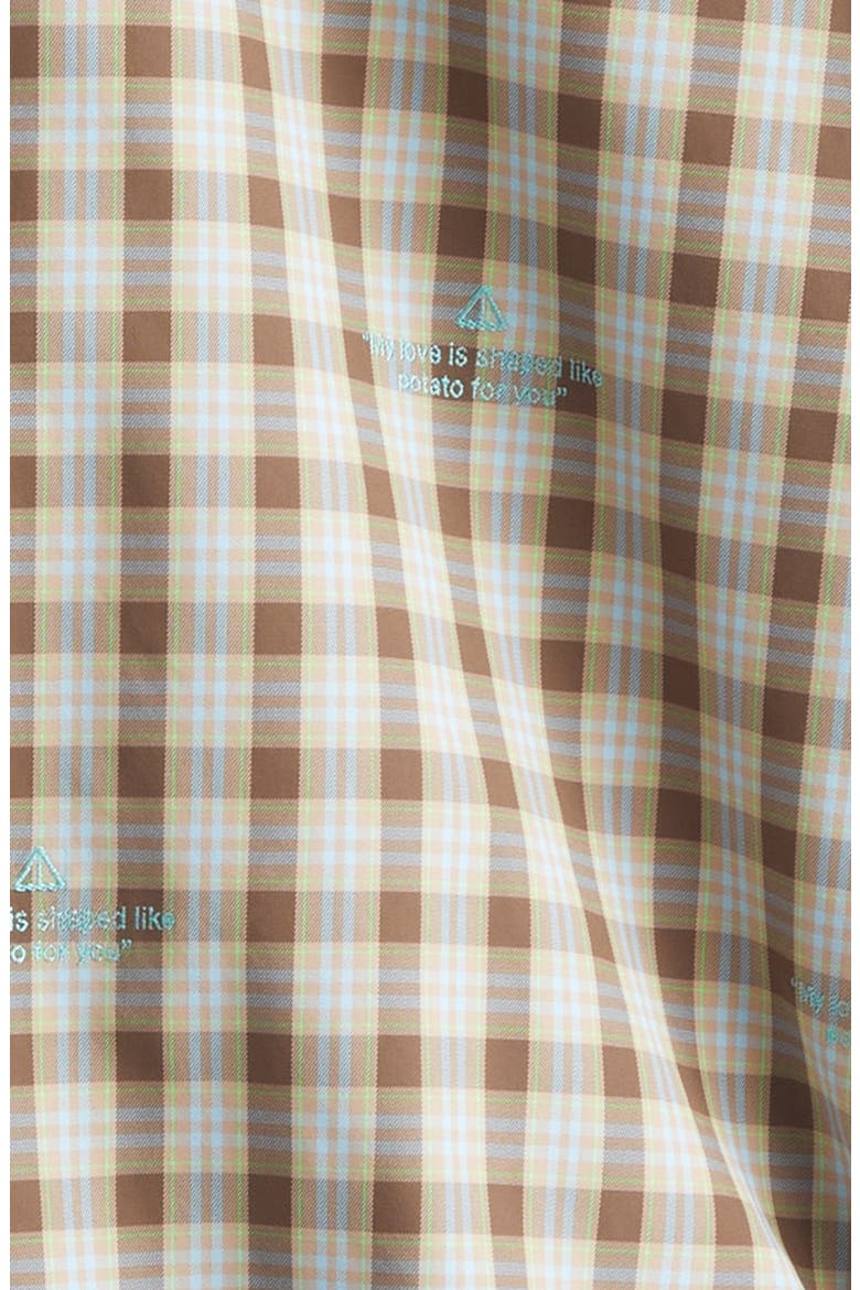 Eddy Plaid Jacket with Bonnet Hood, Alternate, color, BROWN MULTI