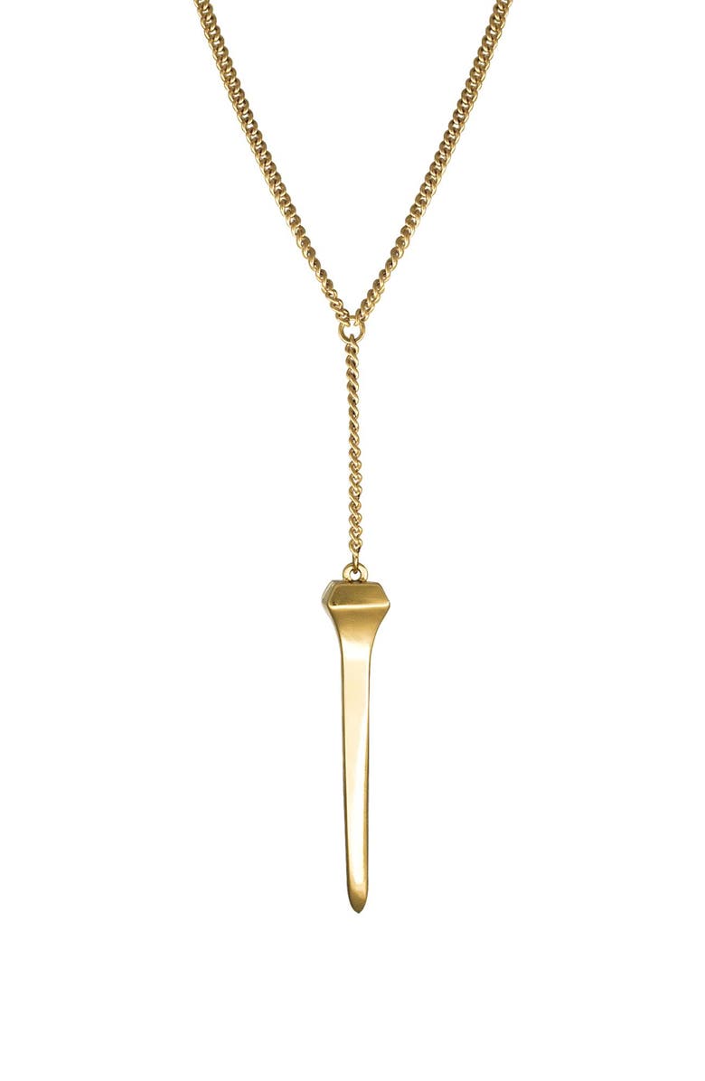 CXC Diamond Nail Necklace, Main, color, Gold