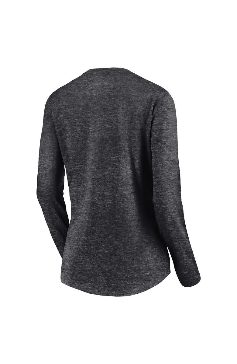 FANATICS Women's Fanatics Branded Charcoal Los Angeles Rams Super Bowl LVI Champions Parade V-Neck Long Sleeve T-Shirt, Alternate, color, 