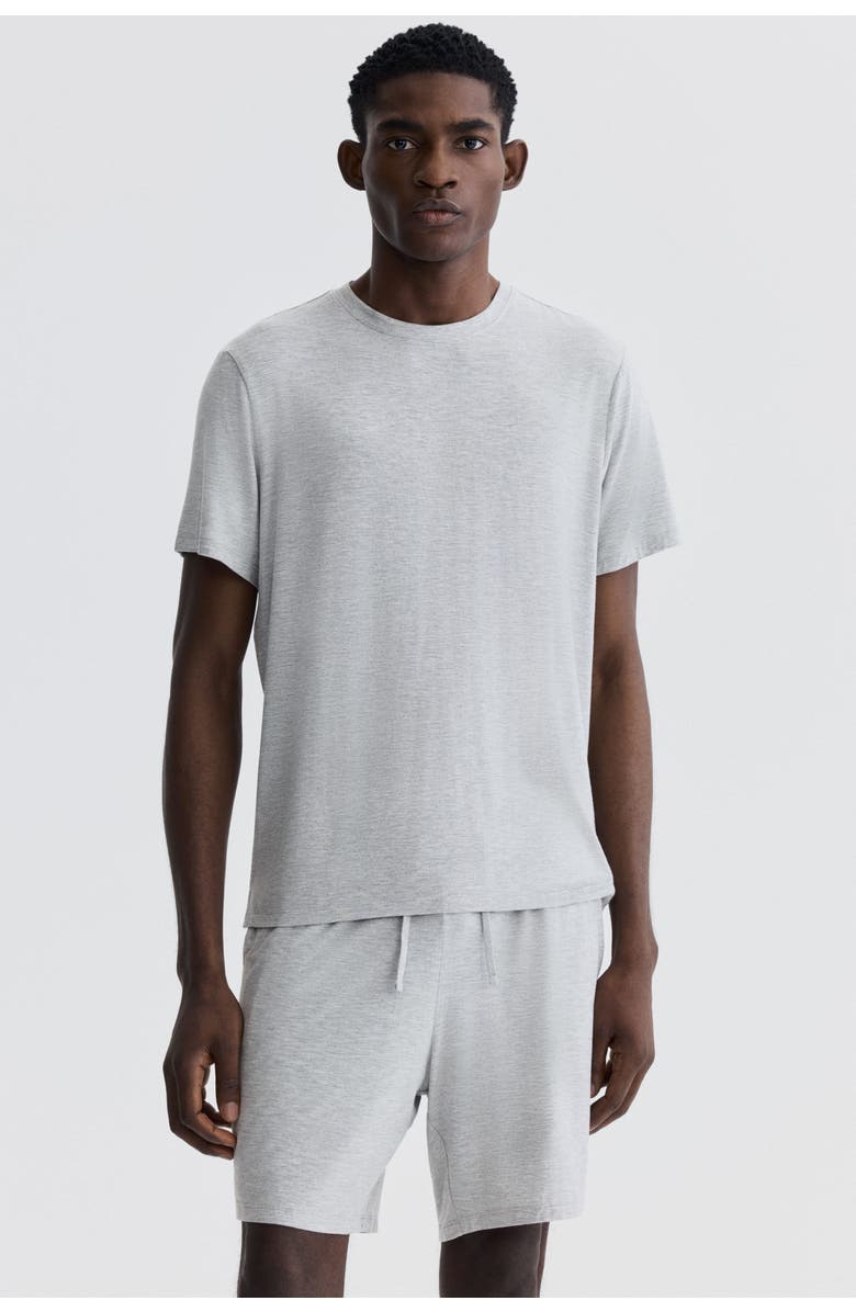 H&M Jersey Pyjama T-shirt And Shorts, Alternate, color, Light Gray Melange