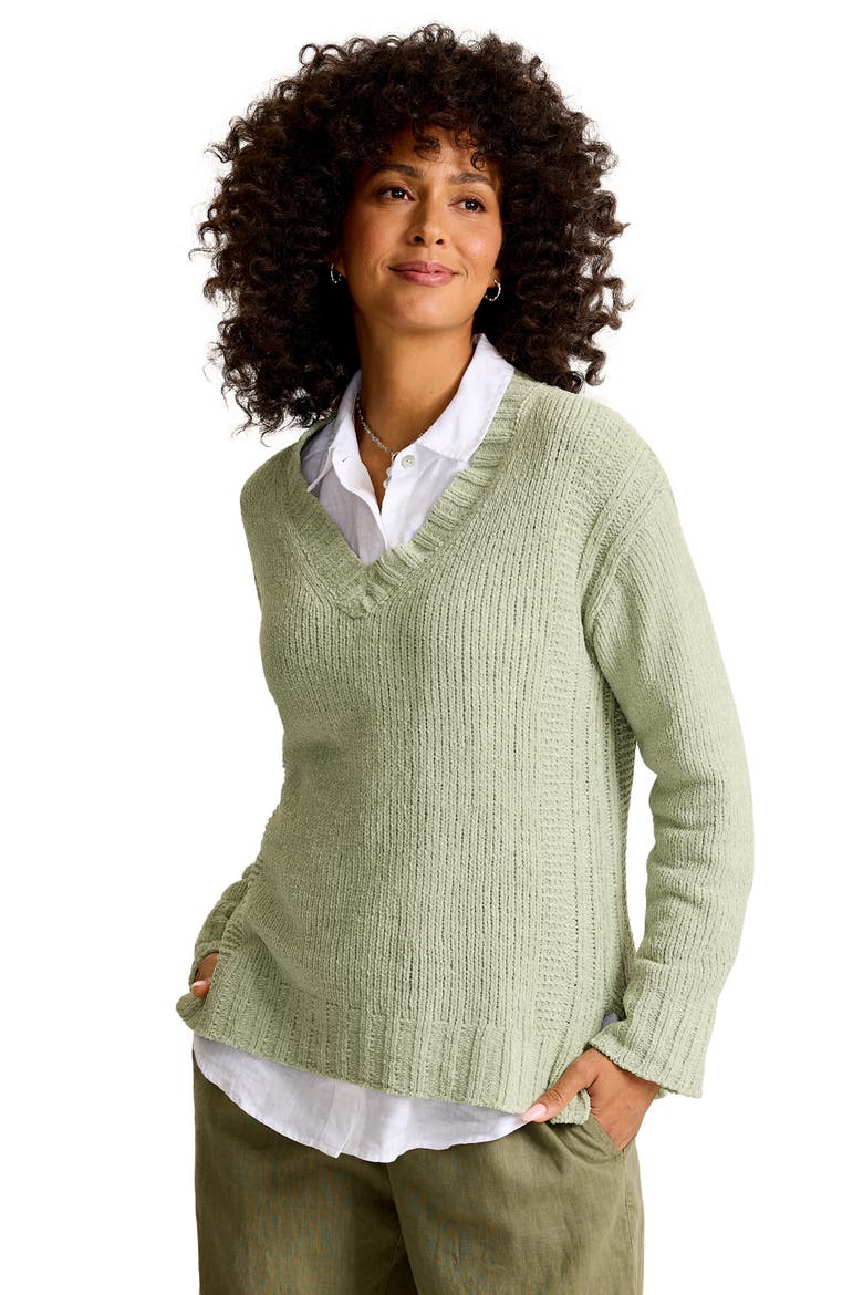 Malibu Chenille Sweater, Alternate, color, HUSHED PINE