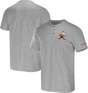 NFL X DARIUS RUCKER Men's NFL x Darius Rucker Collection by Fanatics Heather Gray Cleveland Browns Henley T-Shirt